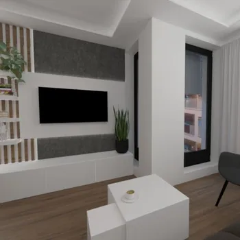 3D vizualizace interiéru obýváku na míru