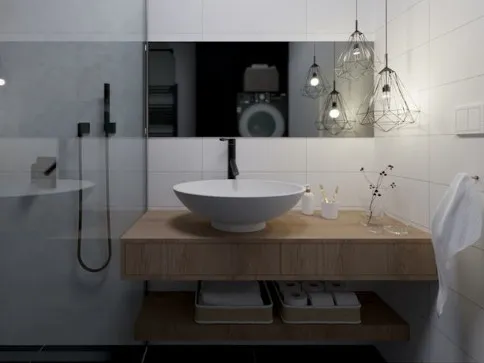 Návrh interiéru koupelny – Mishka Design