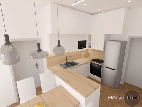 Realizovaný návrh kuchyně – Mishka Design Brno