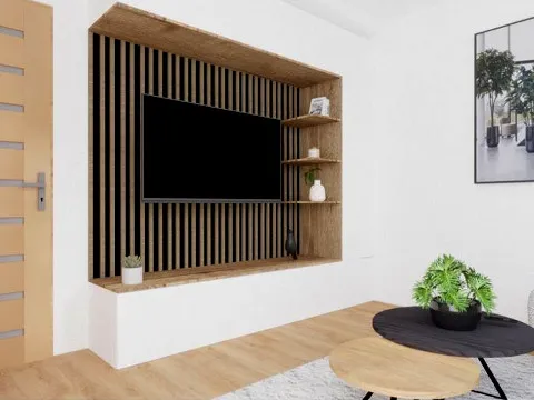 3D vizualizace obývacího pokoje - Mishka Design