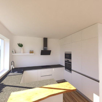 Dokončené návrhy interiérů Kuchyně na míru